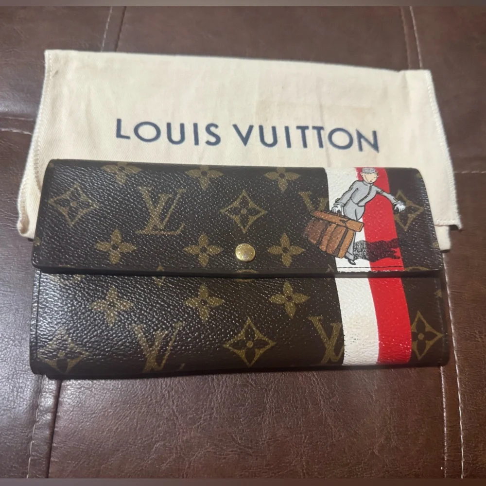Louis Vuitton Limited Edition Monogram Groom Sarah wallet
